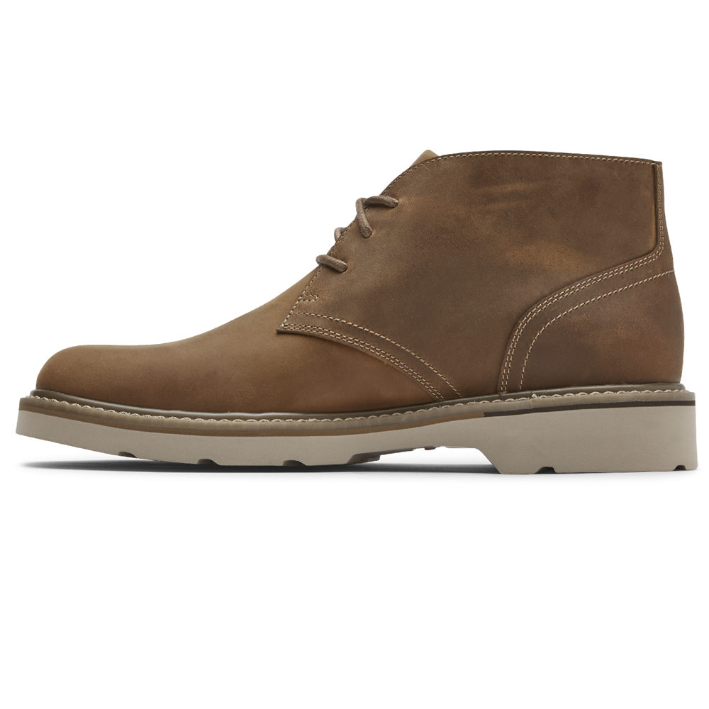 Botas Rockport Homem Marrom - Charlee Waterproof Chukka - 68790LZBG